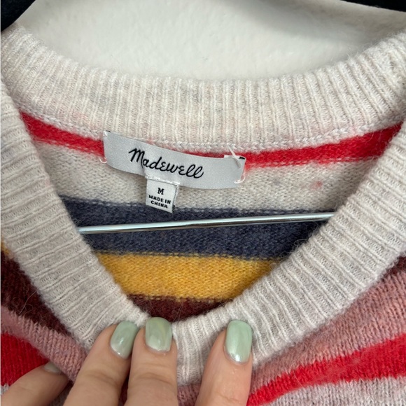 Madewell Cardiff Striped Crewneck Sweater M - Picture 7 of 8
